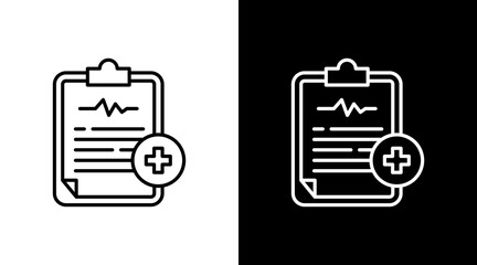 Diagnostics White Icon Set Design