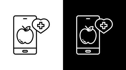 Diet White Icon Set Design
