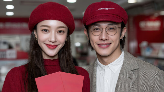 A bank promoting special New Year financial products