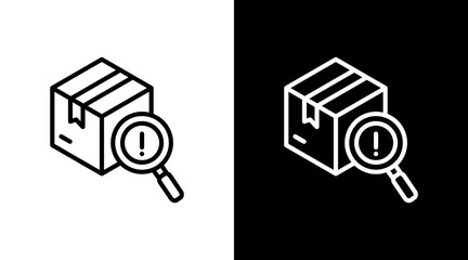 Risk Identification White Icon Set Design