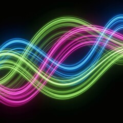 Neon Spectrum Futuristic Pink–Green–Blue Vivid Lightwave Lines 11