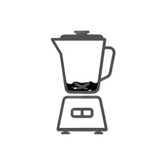 Fototapeta premium Clean Line Art Icon of a Kitchen Blender Appliance Isolated on a Transparent Background Minimalist Design for Cooking Graphics and Food Preparation Visuals