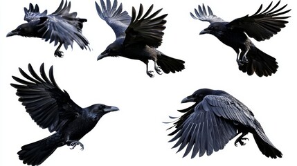 Obraz premium Dynamic aerial display of birds showcasing nature’s beauty.