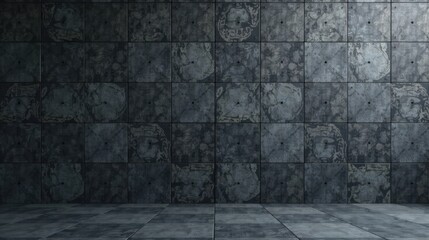 Dark Gray Textured Wall and Floor Background for Design Projects