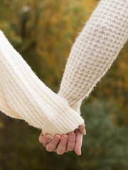 couple holding hands together. Love couple. Man and woman. Happiness. Life