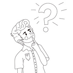 man with question mark