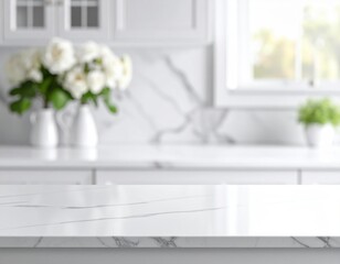 Understated countertop moment with refined blur white