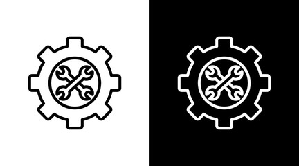 Settings With Icon Set Design