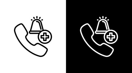 Emergency Contact With Icon Set Design