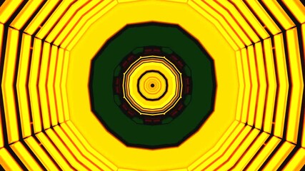 Dynamic tunnel video loop screensaver with vibrant patterns and colors for an engaging motion background