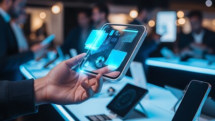 Innovative Augmented Reality Experience Hands-on Interaction with Virtual Data on a Tablet Device