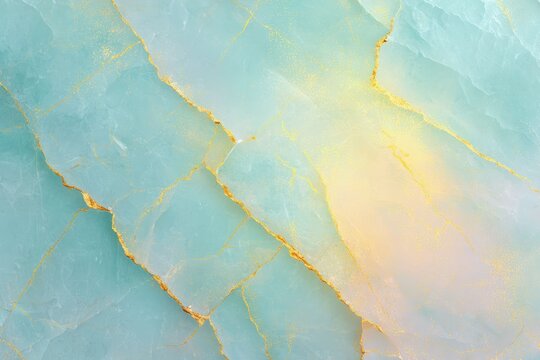 Oceanic Marble Depth Background, Pastel and gold tones merge like waves meeting the sand. It feels deep, natural, and timeless with rich mineral beauty.