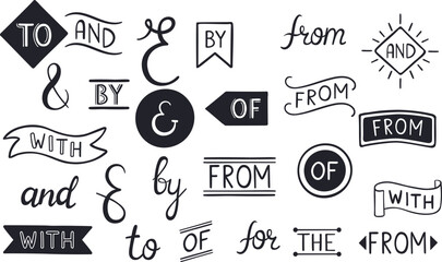 set of different icons