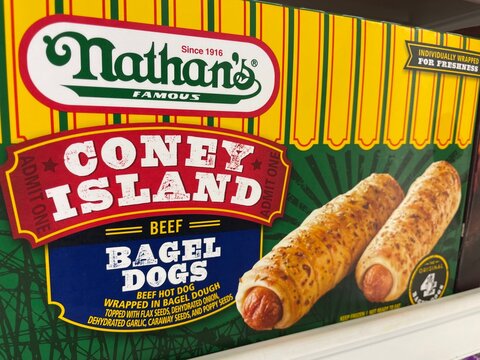 Grocery store Nathan's Coney Island Bagel Dogs