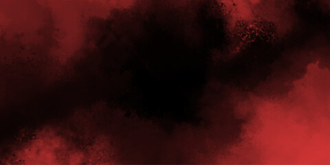 Obraz premium Abstract red and black smoke texture background. Moody Dark Red Abstract Gradient with Foggy Painting Texture and Cloudy Edges on a Header Ban. Red smoke on dark background. Dark Red vector bg.