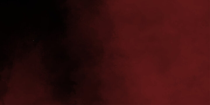 Abstract red and black smoke texture background.  Moody Dark Red Abstract Gradient with Foggy Painting Texture and Cloudy Edges on a Header Ban. Red smoke on dark background. Dark Red vector bg.