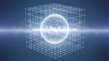 Abstract binary code background with a blue digital earth globe illustrating global technology network connections and internet data