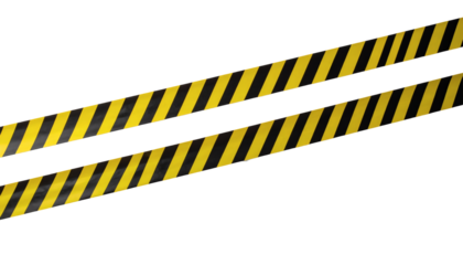 Bold yellow and black striped caution tape for dynamic, eye-catching designs that demand attention and convey safety warnings