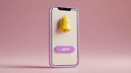 Smartphone with Notification Bell