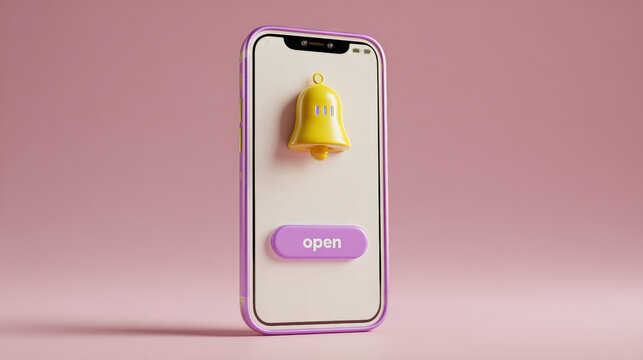 Smartphone with Notification Bell