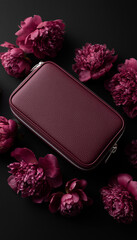 pink rose and gift box