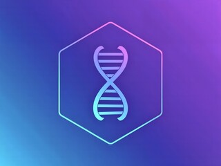 Dynamic DNA helix model for science, biotech, and medical research projects needs a modern and sophisticated background with vibrant colors