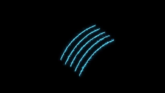  cyan color claw effect animated animal scratch effect flaming scratch light effect 4k neon fire scratch looping ,fire slash effect on black background