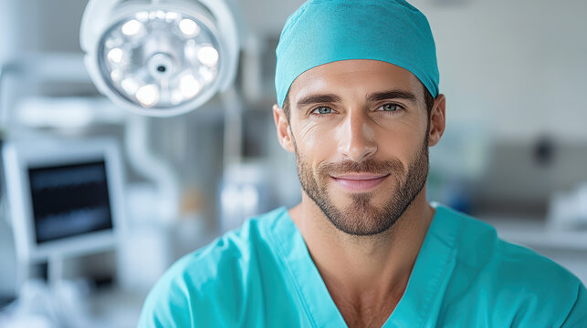 Surgeon surgeon patient operating room confident focused smiling