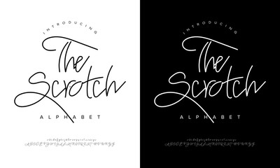 The Scratch Messy Signature Script Font Vector For Artistic Branding