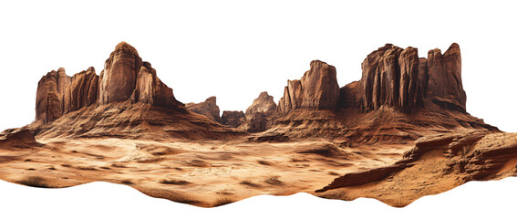 Majestic desert mesas rise dramatically under warm, inviting sunlight
