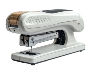 Metal Stapler Isolated on Transparent Background
