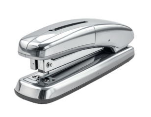 Metal Stapler Isolated on Transparent Background