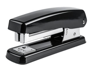 Metal Stapler Isolated on Transparent Background