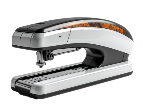 Metal Stapler Isolated on Transparent Background