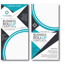 Modern Corporate Roll Up Banner Design for Business Promotion