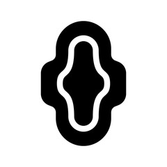 Sanitary Pad Icon Vector Symbol Design Illustration