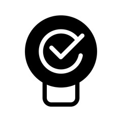 Creative Bulb Icon Vector Symbol Design Illustration