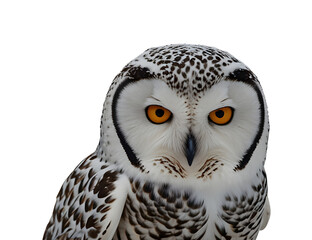 snowy owl portraited