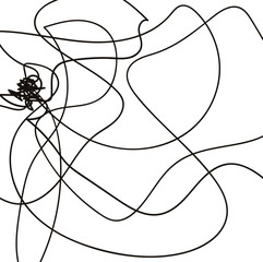 The thread is tangled into one small bundle.