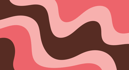 Abstract Wavy Background in Pink and Brown Tones.