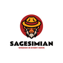 Mascot Monkey Character Logo Design