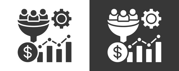 Optimization Icon Set Vector Collection Isolated In Black And White