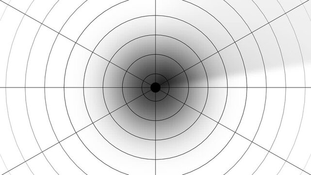 Radar .Digital realistic radar with targets on monitor in searching. Air search. Military search system.4K Video