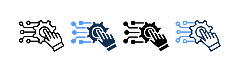 Digital Transformation multiple icon