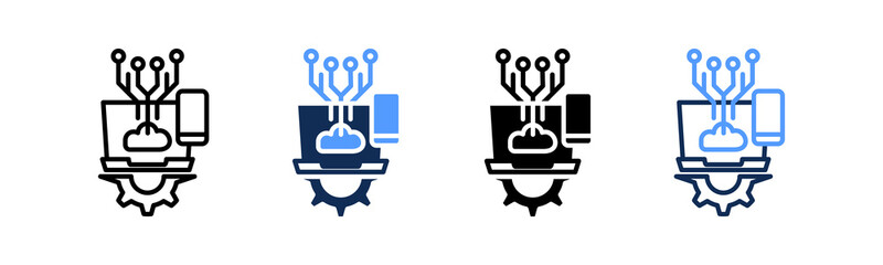 Digitalization multiple icon