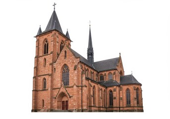 Church stands prominently in European cityscape