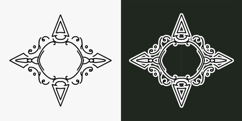 Retro vintage logo emblem, brand vintage, vector logo