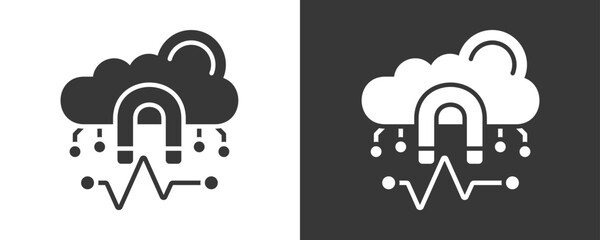 Inbound Marketing Icon Set Vector Collection Isolated In Black And White