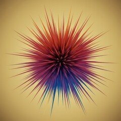 Obraz premium A vibrant burst of color expanding outward from a central point, symbolizing growth, infinite potential, and limitless possibilities for development, motion, bright, flow