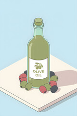 glass of olive oil